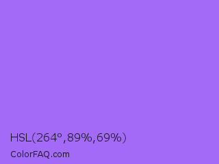 HSL 264°,89%,69% Color Image