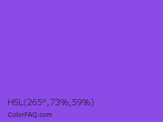 HSL 265°,73%,59% Color Image