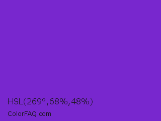 HSL 269°,68%,48% Color Image