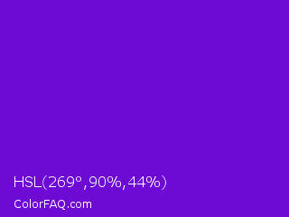 HSL 269°,90%,44% Color Image