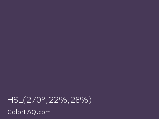 HSL 270°,22%,28% Color Image