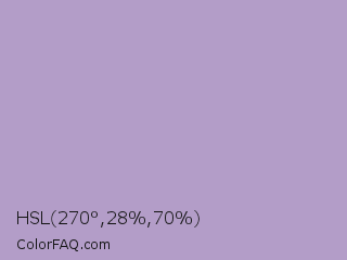 HSL 270°,28%,70% Color Image