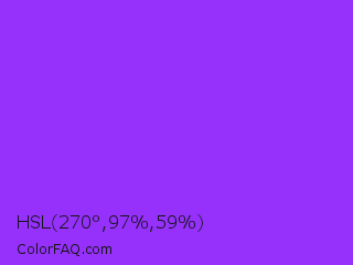HSL 270°,97%,59% Color Image