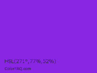 HSL 271°,77%,52% Color Image