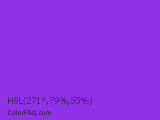 HSL 271°,79%,55% Color Image