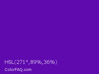HSL 271°,89%,36% Color Image