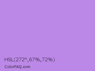 HSL 272°,67%,72% Color Image
