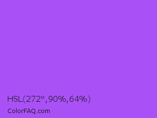 HSL 272°,90%,64% Color Image