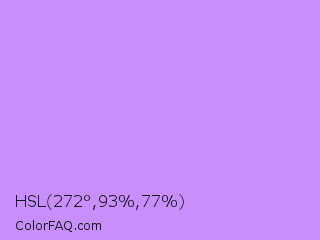 HSL 272°,93%,77% Color Image