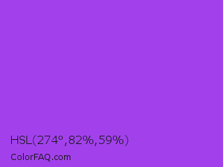 HSL 274°,82%,59% Color Image