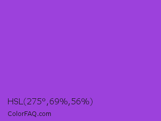HSL 275°,69%,56% Color Image