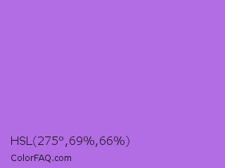 HSL 275°,69%,66% Color Image