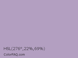HSL 276°,22%,69% Color Image