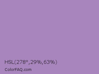HSL 278°,29%,63% Color Image