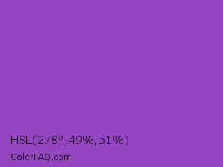 HSL 278°,49%,51% Color Image