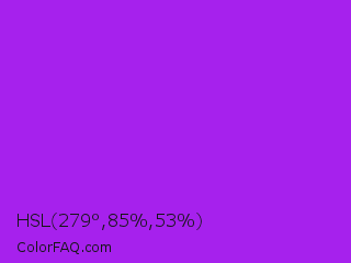 HSL 279°,85%,53% Color Image