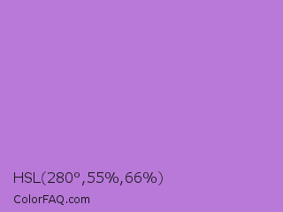 HSL 280°,55%,66% Color Image