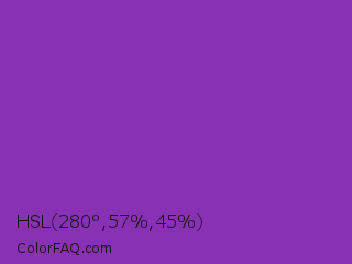 HSL 280°,57%,45% Color Image