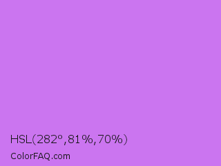 HSL 282°,81%,70% Color Image