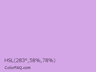 HSL 283°,58%,78% Color Image