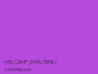 HSL 284°,69%,58% Color Image