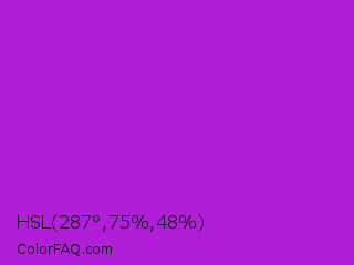 HSL 287°,75%,48% Color Image