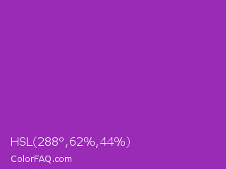 HSL 288°,62%,44% Color Image