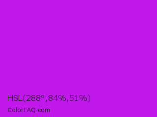 HSL 288°,84%,51% Color Image