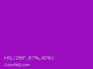 HSL 288°,87%,40% Color Image