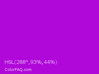 HSL 288°,93%,44% Color Image