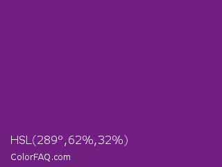 HSL 289°,62%,32% Color Image