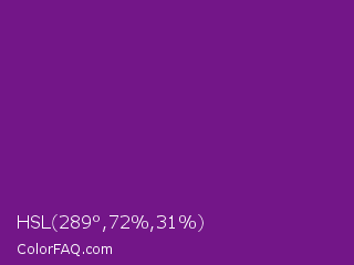 HSL 289°,72%,31% Color Image