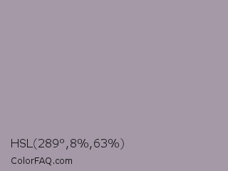 HSL 289°,8%,63% Color Image