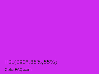 HSL 290°,86%,55% Color Image