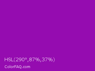 HSL 290°,87%,37% Color Image