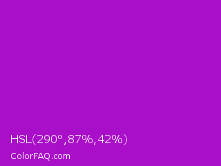 HSL 290°,87%,42% Color Image