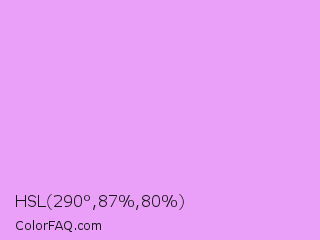 HSL 290°,87%,80% Color Image