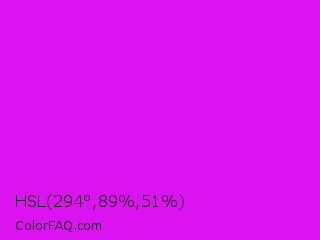 HSL 294°,89%,51% Color Image
