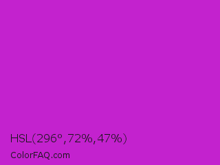 HSL 296°,72%,47% Color Image