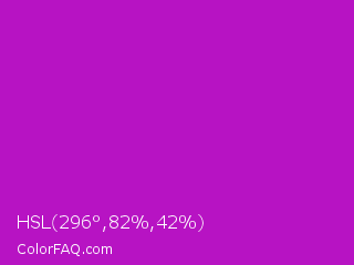 HSL 296°,82%,42% Color Image