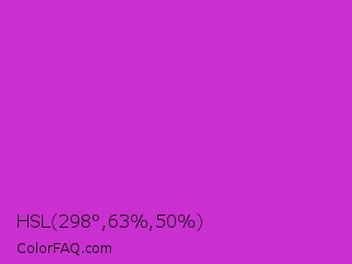 HSL 298°,63%,50% Color Image