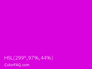 HSL 299°,97%,44% Color Image