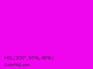 HSL 300°,95%,48% Color Image