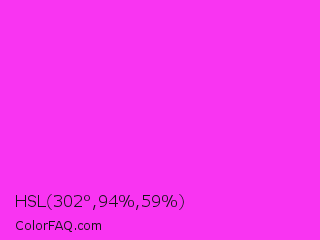 HSL 302°,94%,59% Color Image