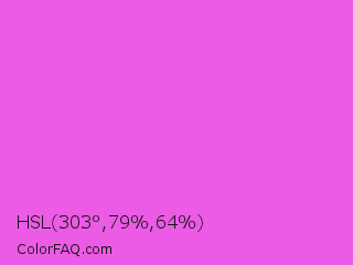 HSL 303°,79%,64% Color Image