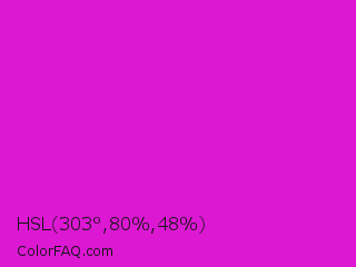 HSL 303°,80%,48% Color Image