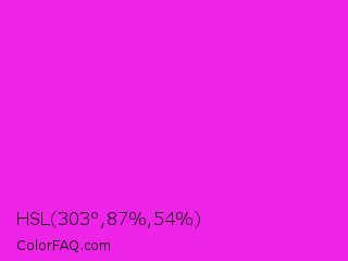 HSL 303°,87%,54% Color Image