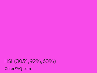 HSL 305°,92%,63% Color Image