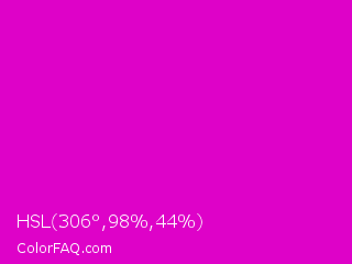 HSL 306°,98%,44% Color Image
