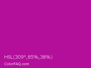 HSL 309°,85%,38% Color Image